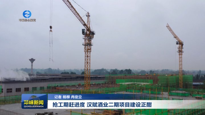 【20250910】抢工期赶进度 汉赋酒业二期项目建设正酣