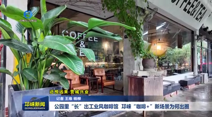 【20251103】公园里“长”出工业风咖啡馆！邛崃“咖啡+”新场景为何出圈？
