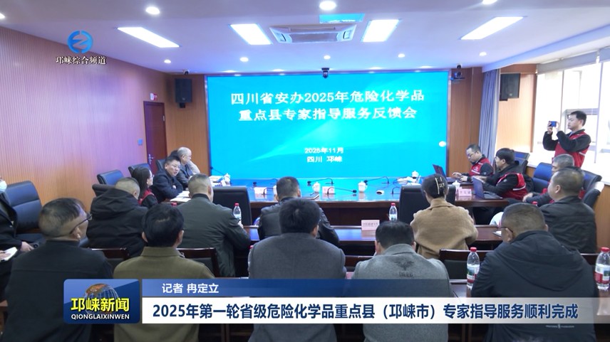 【20251128】2025年第一轮省级危险化学品重点县（邛崃市）专家指导服务顺利完成