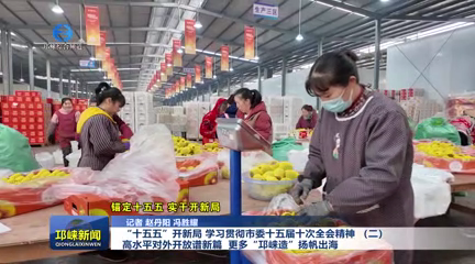 【20260113】“十五五”开新局 学习贯彻市委十五届十次全会精神 （二） 高水平对外开放谱新篇  更多“邛崃造”扬帆