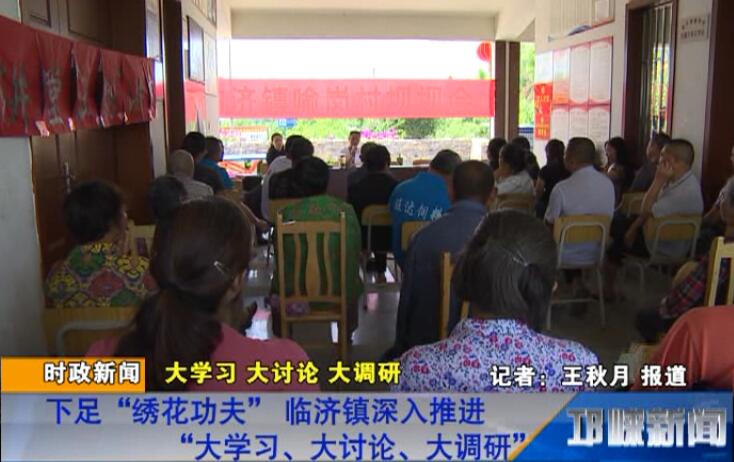 【20180608】下足“绣花功夫” 临济镇深入推进“大学习、大讨论、大调研”