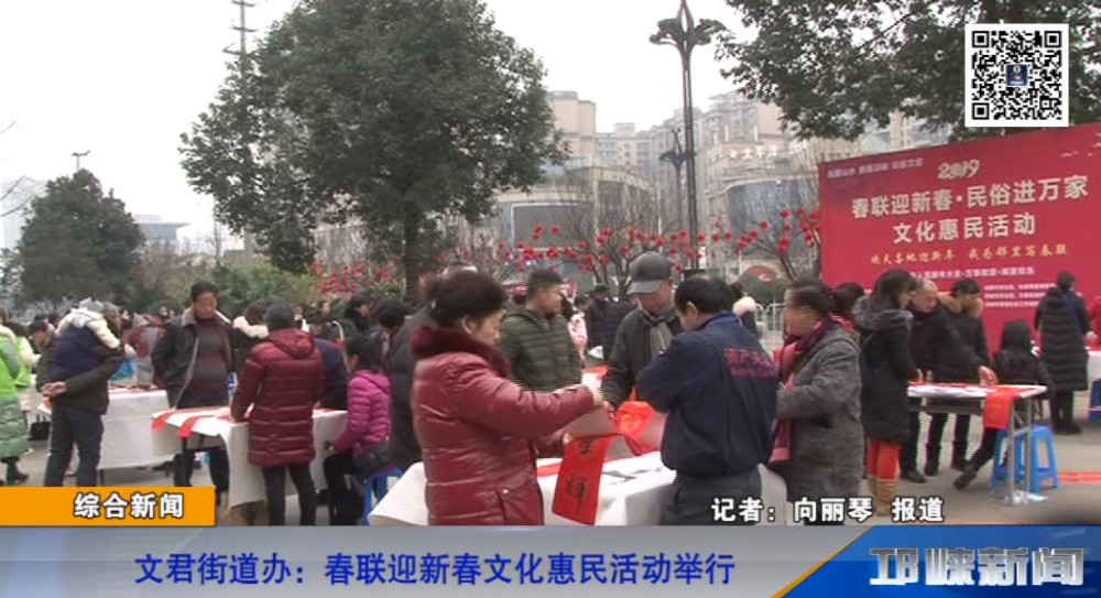 【20190118】文君街道办：春联迎新春文化惠民活动举行.