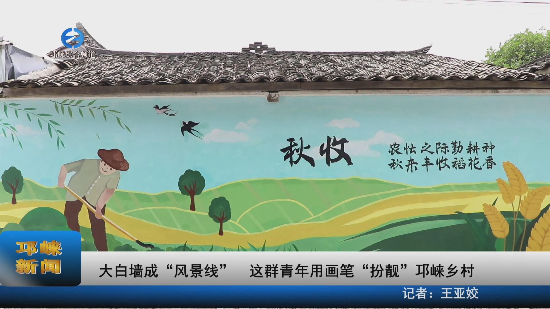 【20230706】大白墙成“风景线”  这群青年用画笔“扮靓”邛崃乡村